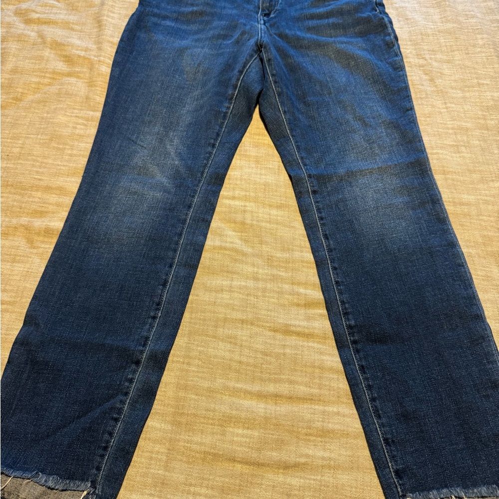 Pilcro Dark Blue Straight Leg Jeans